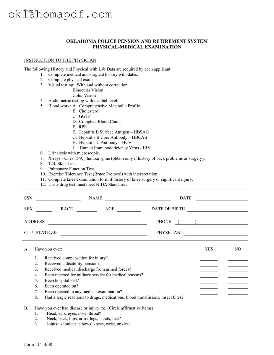 Fill Out a Valid 114 Oklahoma Template