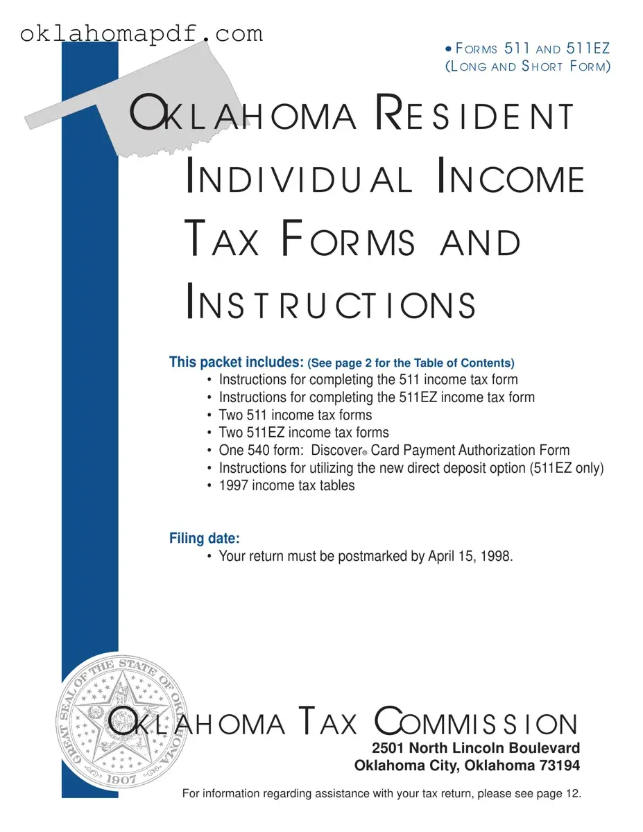 Fill Out a Valid Oklahoma State Tax Template