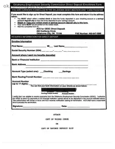 Fill Out a Valid Employment Oklahoma Template