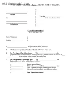 Fill Out a Valid Oklahoma 20 Template