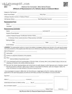 Fill Out a Valid Oklahoma 737 Template