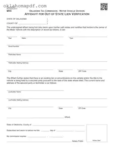Fill Out a Valid Oklahoma 797 B Template
