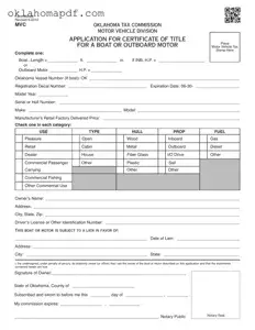 Fill Out a Valid Oklahoma Bm 26 Template