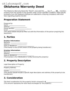 Official Oklahoma Deed Form