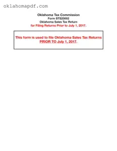 Fill Out a Valid Oklahoma Sales Template