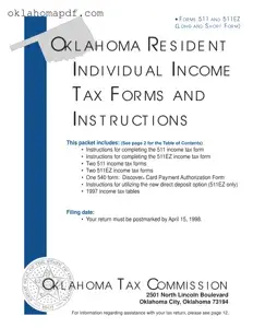 Fill Out a Valid Oklahoma State Tax Template